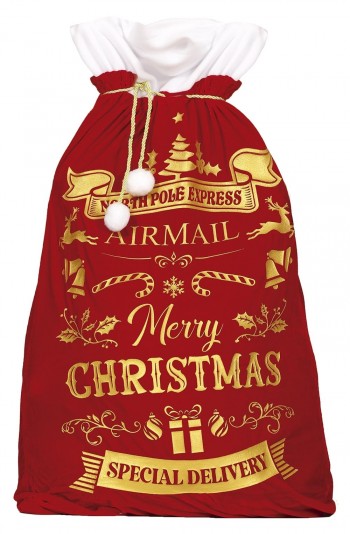 G41166 SACO MERRY CHRISTMAS 60X95 CMS