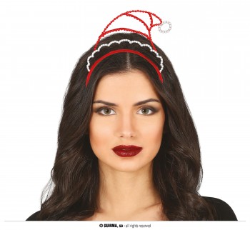 G41273 DIADEMA METALICA GORRO PAPA NOEL