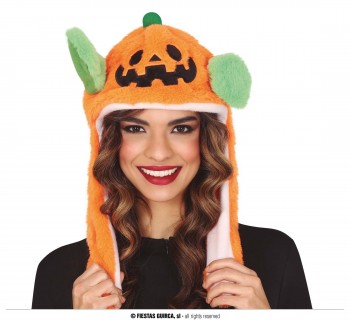 G13528 GORRO CALABAZA PELUCHE CON MOVIMIENTO