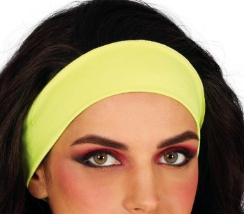 G13737 CINTA CABEZA NEON AMARILLO