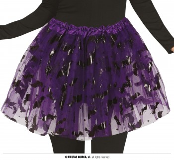 G17958 TUTU 40 CMS LILA HALLOWEEN