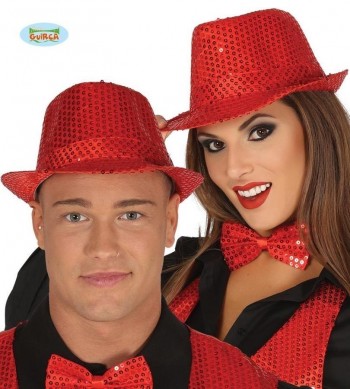 G18804 PAJARITA LENTEJUELAS ROJA 12 CMS.