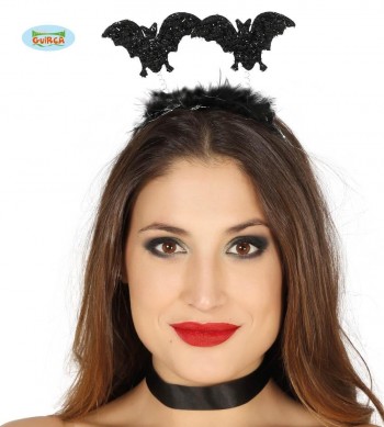 G19271 DIADEMA MURCIELAGOS GLITTER