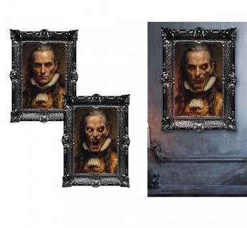 G19363 CUADRO VAMPIRO TERROR  60X40 CMS
