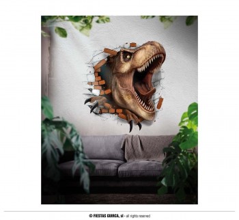 G24268 DECO. ADHESIVO PARED 70X80 CMS DINOSAURIO