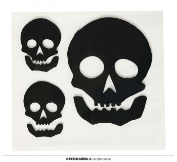 G24331 DECORACION GEL CALAVERAS 25X25 CMS