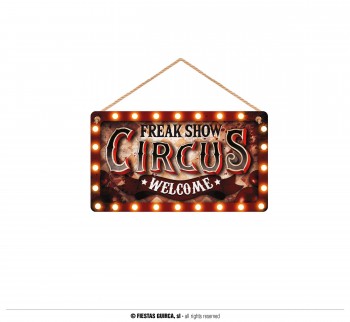 G24742 LETRERO \cCIRCUS\c, 35X20 CMS. MADERA