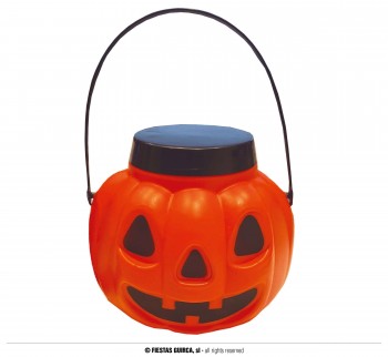 G24754 CALABAZA CESTO CON TAPA, 15 CMS.