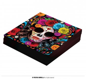 G24765 BOLSA 12 SERVILLETAS CATRINA 33X33 CMS