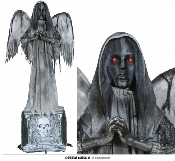 G24851 ESTATUA  ANGEL MUERTO 170 CMS CON LUZ,SONIDO Y MOVIMIENTO