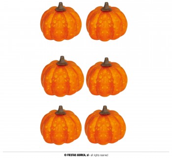 G24969 SET 6 CALABAZAS 3,5 CMS