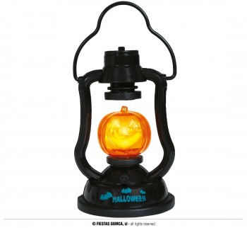 G24992 FAROL CALABAZA 15 CMS CON LUZ Y SONIDO