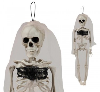 G26977 COLGANTE NOVIA ESQUELETO 43 CMS