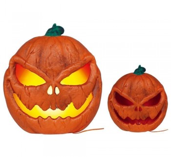 G29707 CALABAZA  CON LUZ INTENSA  PVC 28 CMS