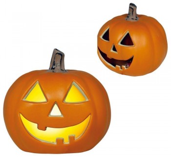 G29709 CALABAZA  CON LUZ INTENSA  PVC 28 CMS PVC