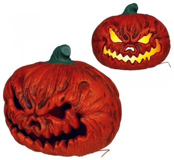 G29713 CALABAZA  TERROR CON LUZ INTENSA 38 CMS PVC