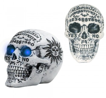 G29748 CALAVERA  OUIJA  CON LUZ 20 CMS PVC