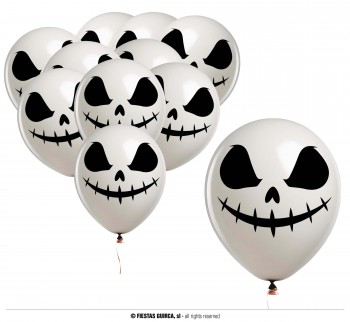 BOLSA 10 GLOBOS HALLOWEEN 30 CMS