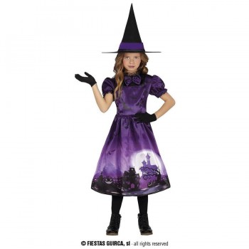 BRUJA  FALDA  ESTAMPADA  HALLOWEEN INFANTIL