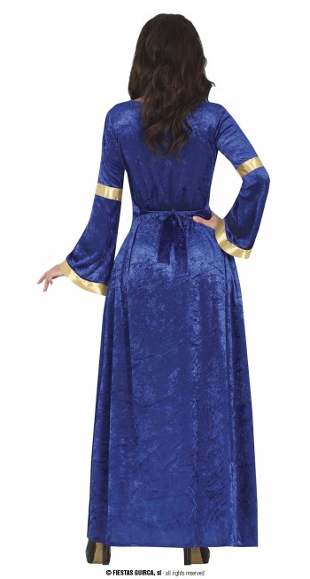 DAMA  MEDIEVAL  AZUL  ADULTO