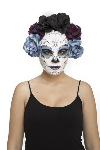 204579 1/2 Day of Dead Rigid Mask