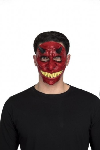207212 1/2 Devil Latex Mask