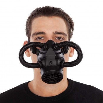207563 Mascara Antifaz Steampunk Negro