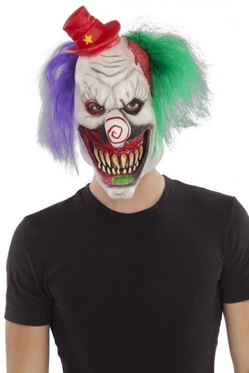 207976 Full Clown Latex Mask
