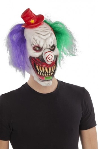 207976 Full Clown Latex Mask