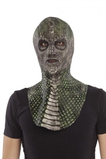 207993 Complete Reptilian Latex Mask