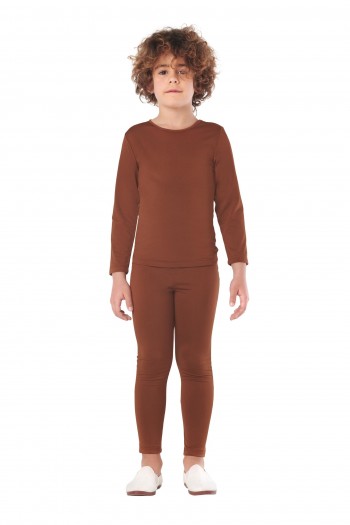 MAILLOT MARRON 2 PZAS UNISEX SPANDEX