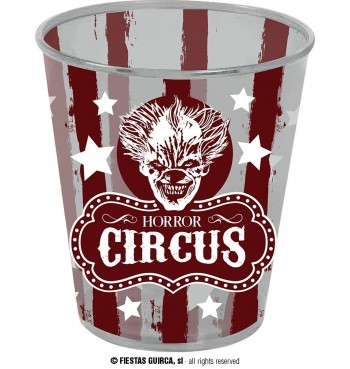 G24669 VASO CIRCUS 9X10 CMS., PLASTICO