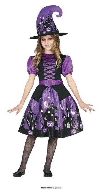 BRUJA PURPLE ESTAMPADA  INFANTIL