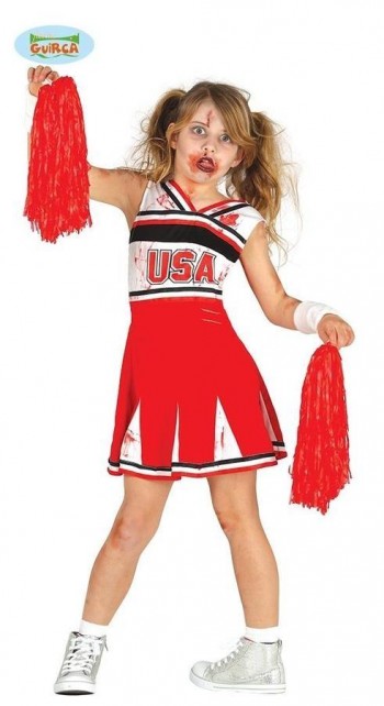 ANIMADORA  CHEERLEADER  ZOMBIE  INFANTIL