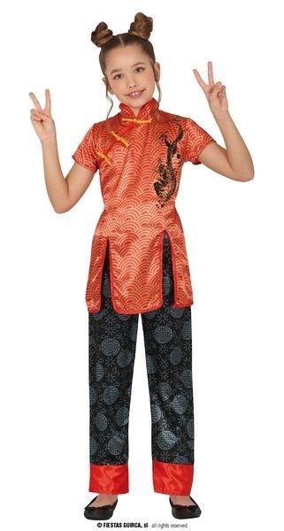 CHINA  ROJA  CON PANTALON NEGRO INFANTIL